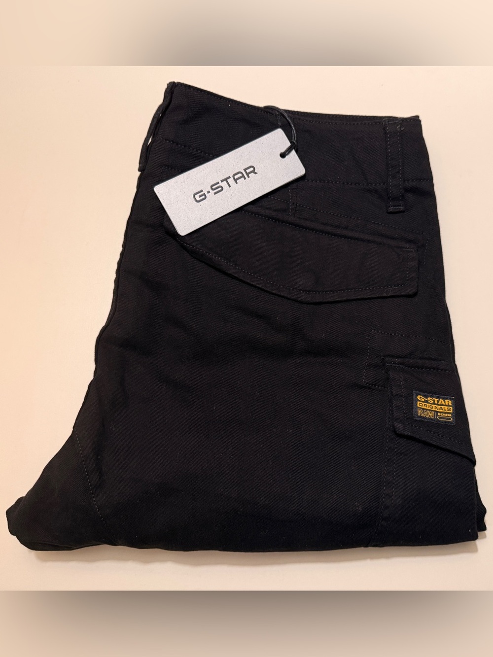 G-STAR Black Men's Cargo Pants with Utility Pockets (brand new)